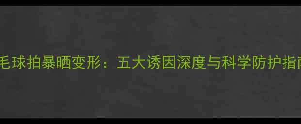 图片 羽毛球拍暴晒变形：五大诱因深度与科学防护指南2