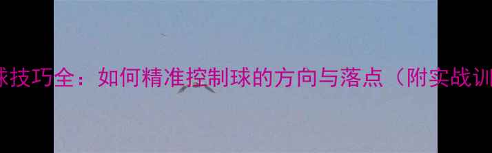 图片 羽毛球控球技巧全：如何精准控制球的方向与落点（附实战训练方法）2