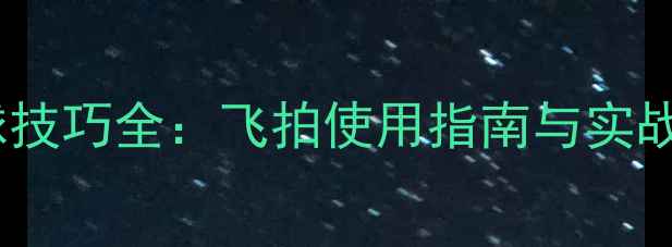 图片 羽毛球救球技巧全：飞拍使用指南与实战训练方案1
