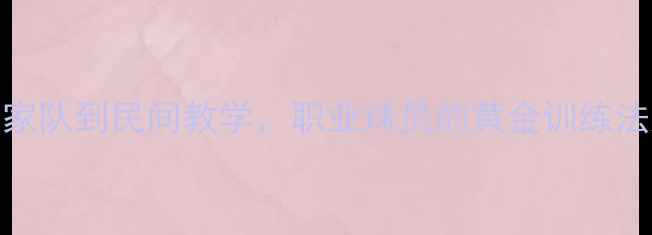 图片 羽毛球教练蔡斌：从国家队到民间教学，职业球员的黄金训练法则（附30天提升计划）