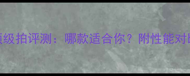 图片 羽毛球最新顶级拍评测：哪款适合你？附性能对比+选购指南2