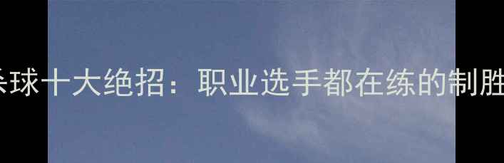图片 羽毛球杀球十大绝招：职业选手都在练的制胜技巧全2