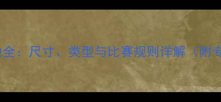 图片 羽毛球标准场地全：尺寸、类型与比赛规则详解（附专业测量指南）1