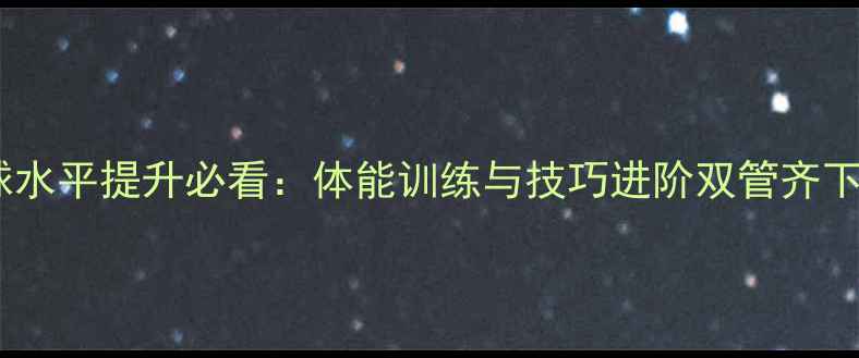图片 羽毛球水平提升必看：体能训练与技巧进阶双管齐下指南2