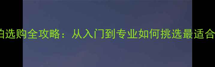 图片 羽毛球球拍选购全攻略：从入门到专业如何挑选最适合你的装备1