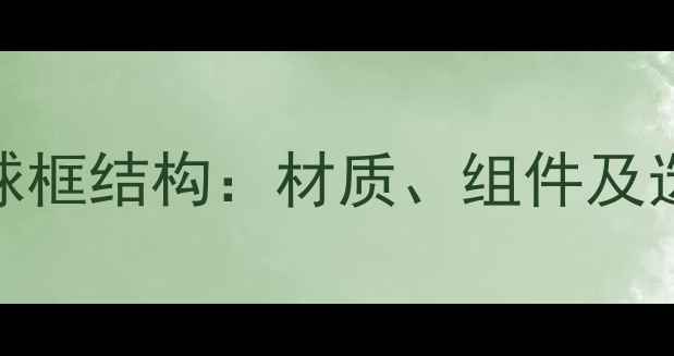图片 羽毛球球框结构：材质、组件及选购指南
