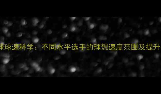 图片 羽毛球球速科学：不同水平选手的理想速度范围及提升指南1