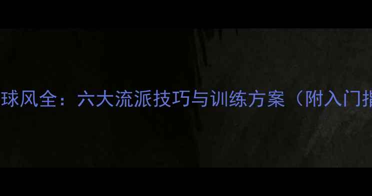 图片 羽毛球球风全：六大流派技巧与训练方案（附入门指南）1