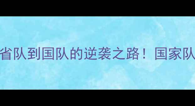 图片 羽毛球男单田厚：从省队到国队的逆袭之路！国家队选手的黄金训练法则
