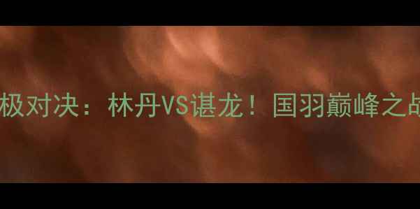 图片 羽毛球男单终极对决：林丹VS谌龙！国羽巅峰之战背后的故事1
