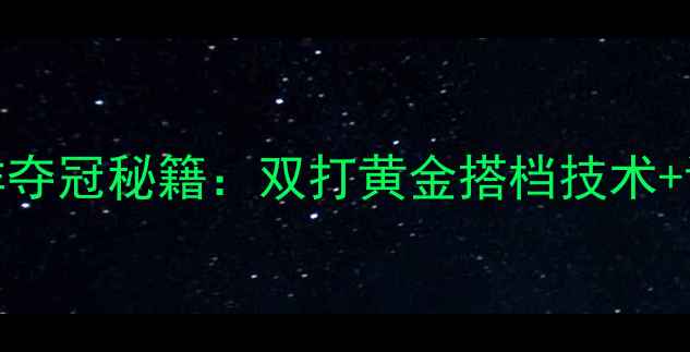 图片 羽毛球男双李洋夺冠秘籍：双打黄金搭档技术+训练干货全公开
