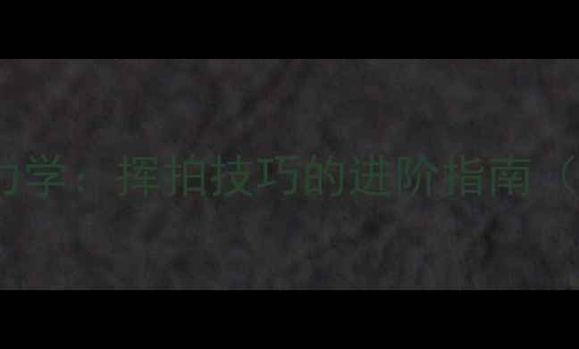 图片 羽毛球空气动力学：挥拍技巧的进阶指南（附训练方案）2