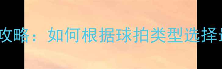 图片 羽毛球穿线全攻略：如何根据球拍类型选择最佳穿线方案2