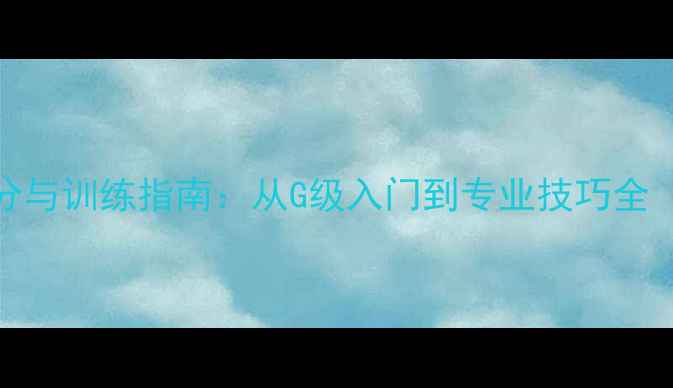 图片 羽毛球等级划分与训练指南：从G级入门到专业技巧全（附训练计划）