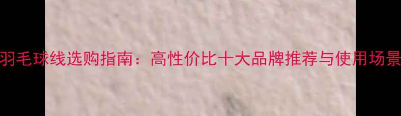图片 羽毛球线选购指南：高性价比十大品牌推荐与使用场景