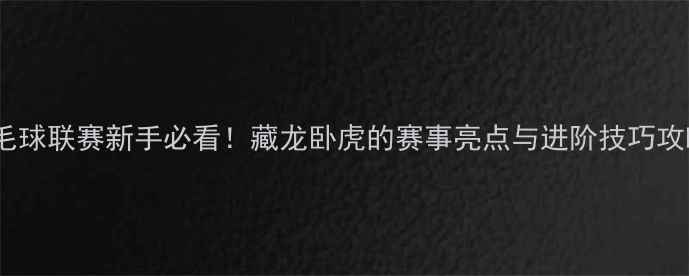 图片 羽毛球联赛新手必看！藏龙卧虎的赛事亮点与进阶技巧攻略2