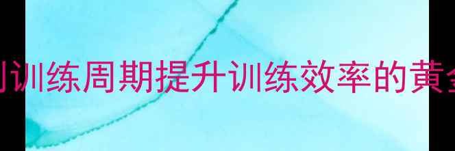 图片 羽毛球训练时间表：科学规划训练周期提升训练效率的黄金法则（附120天进阶方案）2