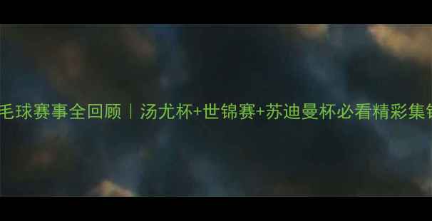 图片 羽毛球赛事全回顾｜汤尤杯+世锦赛+苏迪曼杯必看精彩集锦1