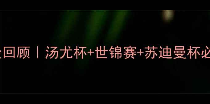 图片 羽毛球赛事全回顾｜汤尤杯+世锦赛+苏迪曼杯必看精彩集锦2