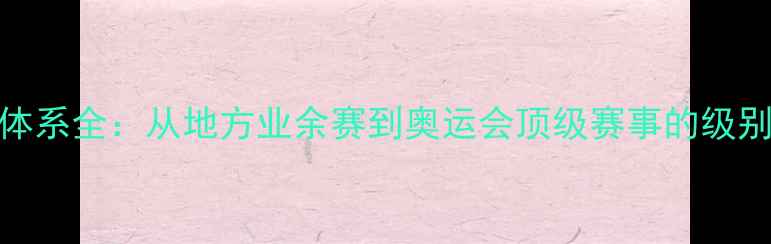 图片 羽毛球赛事分级体系全：从地方业余赛到奥运会顶级赛事的级别划分与参赛指南