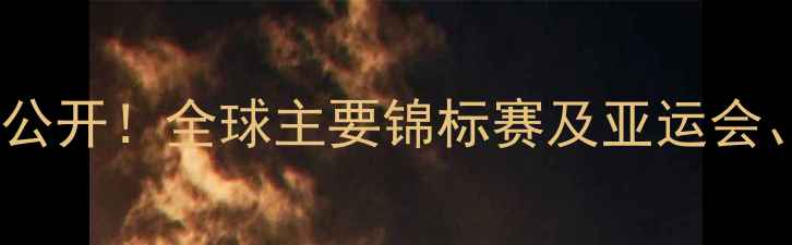 图片 羽毛球赛事时间表完整公开！全球主要锦标赛及亚运会、全运会时间安排详解1