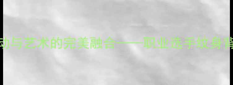 图片 羽毛球运动员纹身文化：运动与艺术的完美融合——职业选手纹身背后的科学、审美与精神内涵