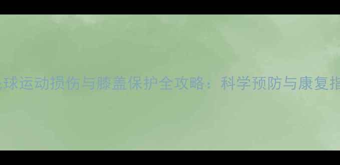 图片 羽毛球运动损伤与膝盖保护全攻略：科学预防与康复指南2