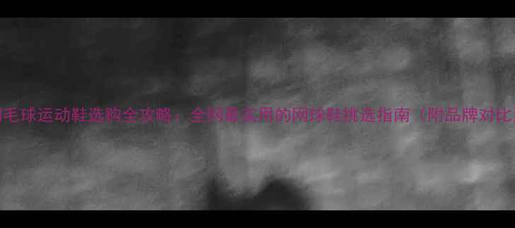 图片 羽毛球运动鞋选购全攻略：全网最实用的网球鞋挑选指南（附品牌对比）