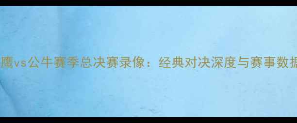 图片 老鹰vs公牛赛季总决赛录像：经典对决深度与赛事数据2
