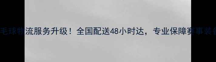 图片 胜利羽毛球物流服务升级！全国配送48小时达，专业保障赛事装备无忧1