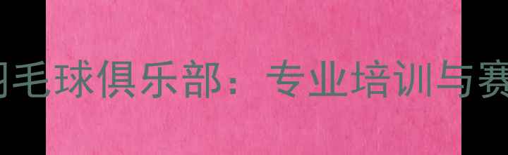 图片 舟山波力羽毛球俱乐部：专业培训与赛事全攻略2