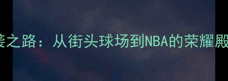图片 芝加哥籍球员的逆袭之路：从街头球场到NBA的荣耀殿堂（附最新数据）1