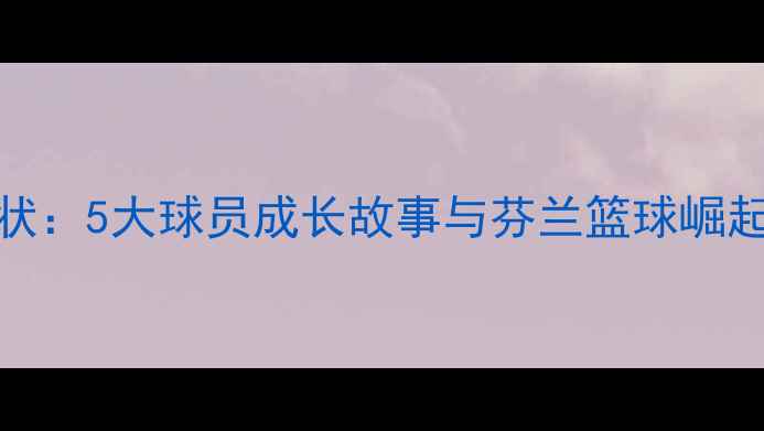 图片 芬兰籍NBA球员现状：5大球员成长故事与芬兰篮球崛起背后的归化战略1
