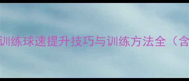 图片 苏州羽毛球训练球速提升技巧与训练方法全（含实战数据）