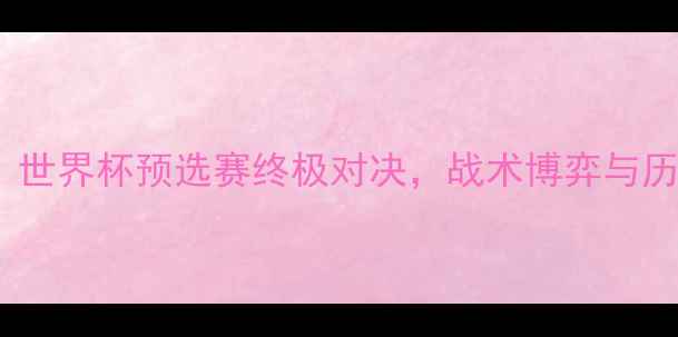 图片 荷兰vs智利：世界杯预选赛终极对决，战术博弈与历史恩怨深度2