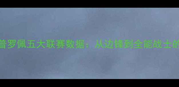 图片 荷兰国脚普罗佩五大联赛数据：从边锋到全能战士的蜕变之路