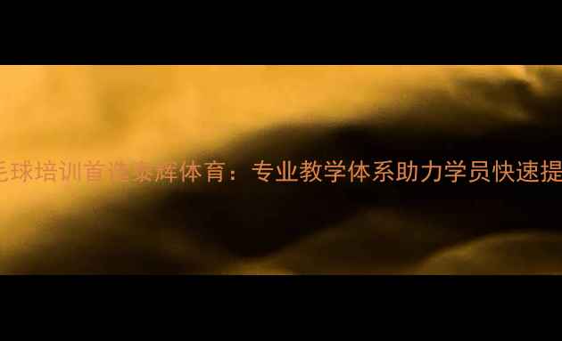 图片 莆田羽毛球培训首选泰辉体育：专业教学体系助力学员快速提升球技1