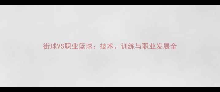 图片 街球VS职业篮球：技术、训练与职业发展全