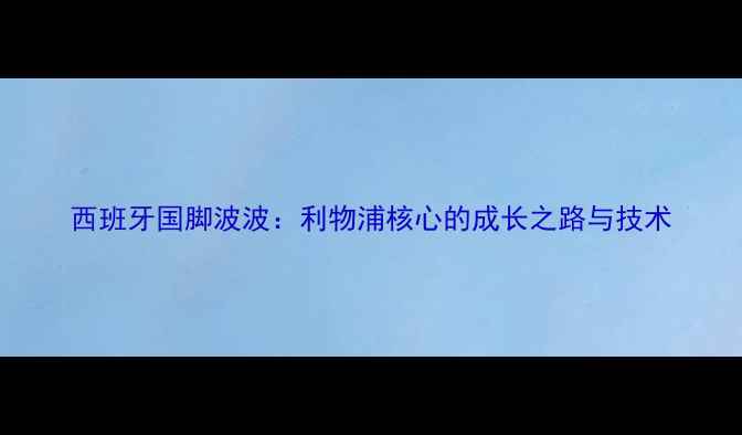 图片 西班牙国脚波波：利物浦核心的成长之路与技术