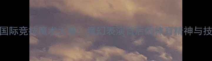 图片 西班牙国际竞技魔术大赛：魔幻表演背后的体育精神与技术创新