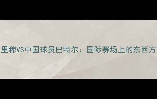 图片 译文球员穆斯里穆VS中国球员巴特尔：国际赛场上的东西方篮球对决深度