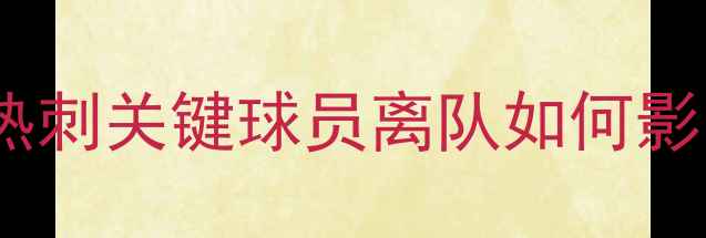 图片 贝尼特斯战术失误分析：热刺关键球员离队如何影响英超争冠前景？附深度1