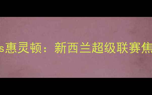 图片 赛事前瞻纽喷气机vs惠灵顿：新西兰超级联赛焦点战，谁将问鼎？1