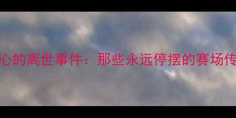 图片 赛季体育界最痛心的离世事件：那些永远停摆的赛场传奇与未竟的梦想