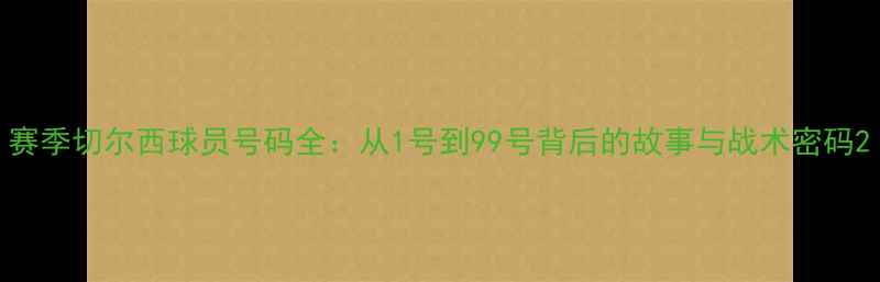 图片 赛季切尔西球员号码全：从1号到99号背后的故事与战术密码2