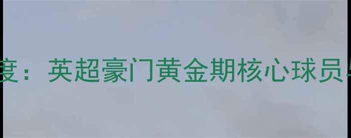 图片 赛季切尔西阵容深度：英超豪门黄金期核心球员与战术布局全回顾1