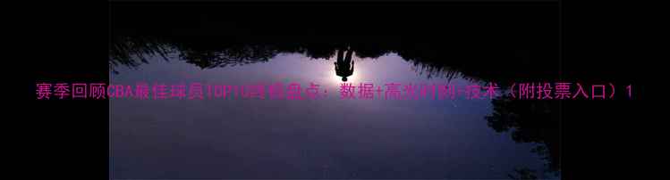 图片 赛季回顾CBA最佳球员TOP10终极盘点：数据+高光时刻+技术（附投票入口）1
