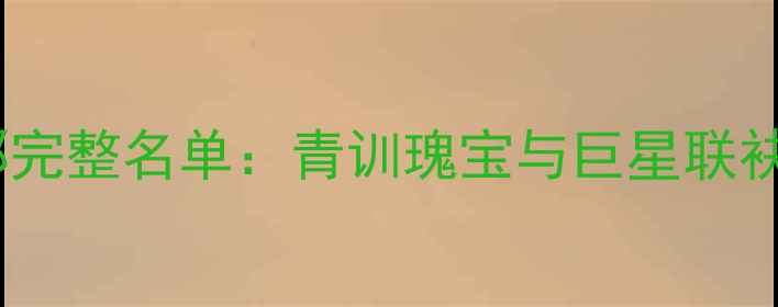 图片 赛季巴塞罗那完整名单：青训瑰宝与巨星联袂的巅峰阵容1