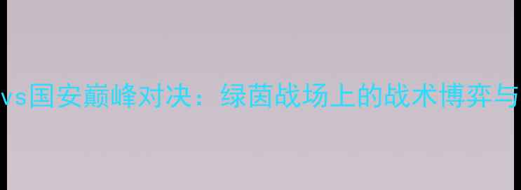 图片 赛季恒大vs国安巅峰对决：绿茵战场上的战术博弈与王朝更迭