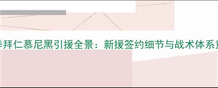 图片 赛季拜仁慕尼黑引援全景：新援签约细节与战术体系重构